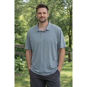 Lululemon Evolution Polo Short Sleeve Silverescent Size XXL